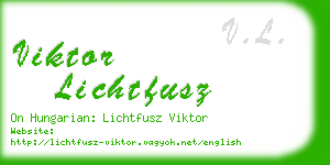 viktor lichtfusz business card